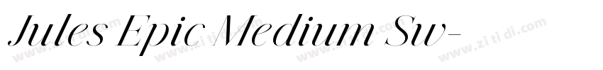 Jules Epic Medium Sw字体转换